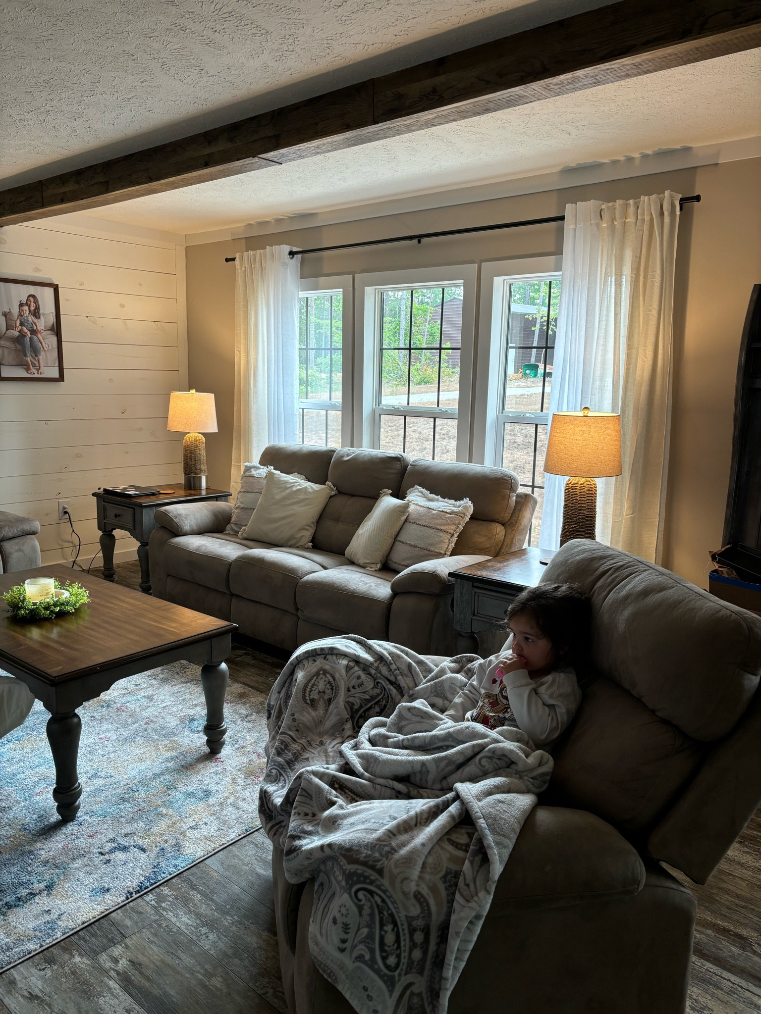 Curtains really bring a room together! Somehow made the space feel bigger but cozier at the same time. 

#LTKFamily #LTKHome #LTKStyleTip