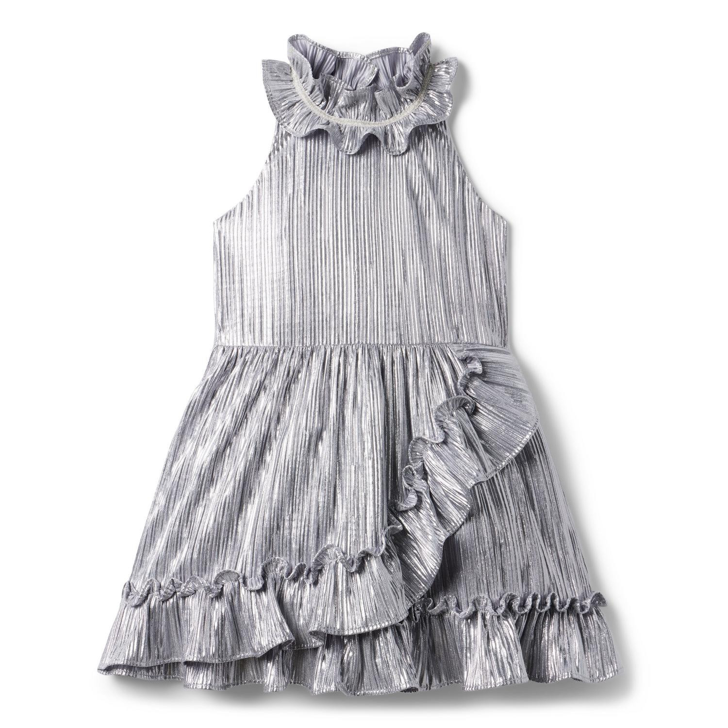 Metallic Plisse Ruffle Dress | Janie and Jack