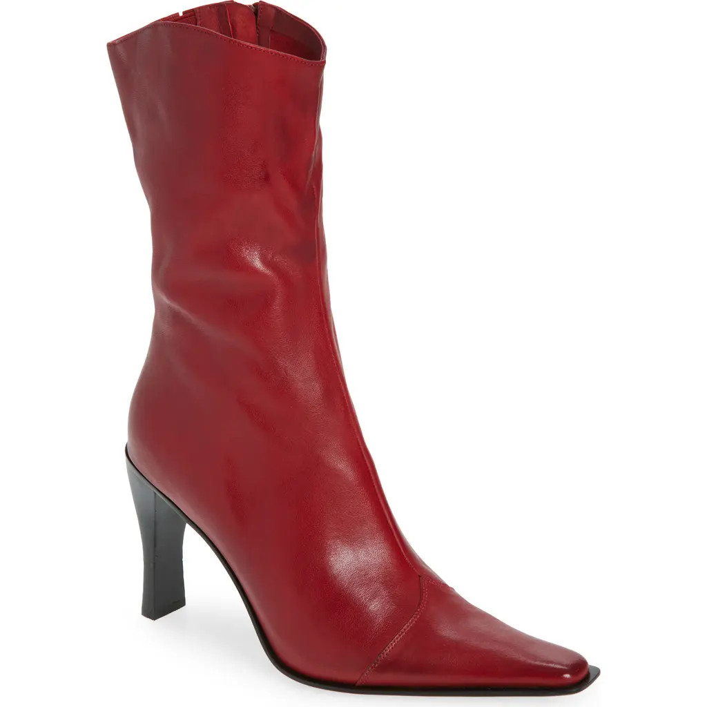 Jeffrey Campbell Be Bold Bootie in Red Distressed at Nordstrom Rack, Size 5 | Nordstrom Rack