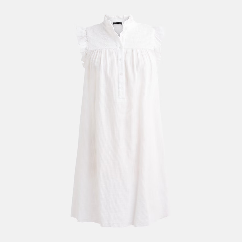 Garden dress in soft gauze | J. Crew US