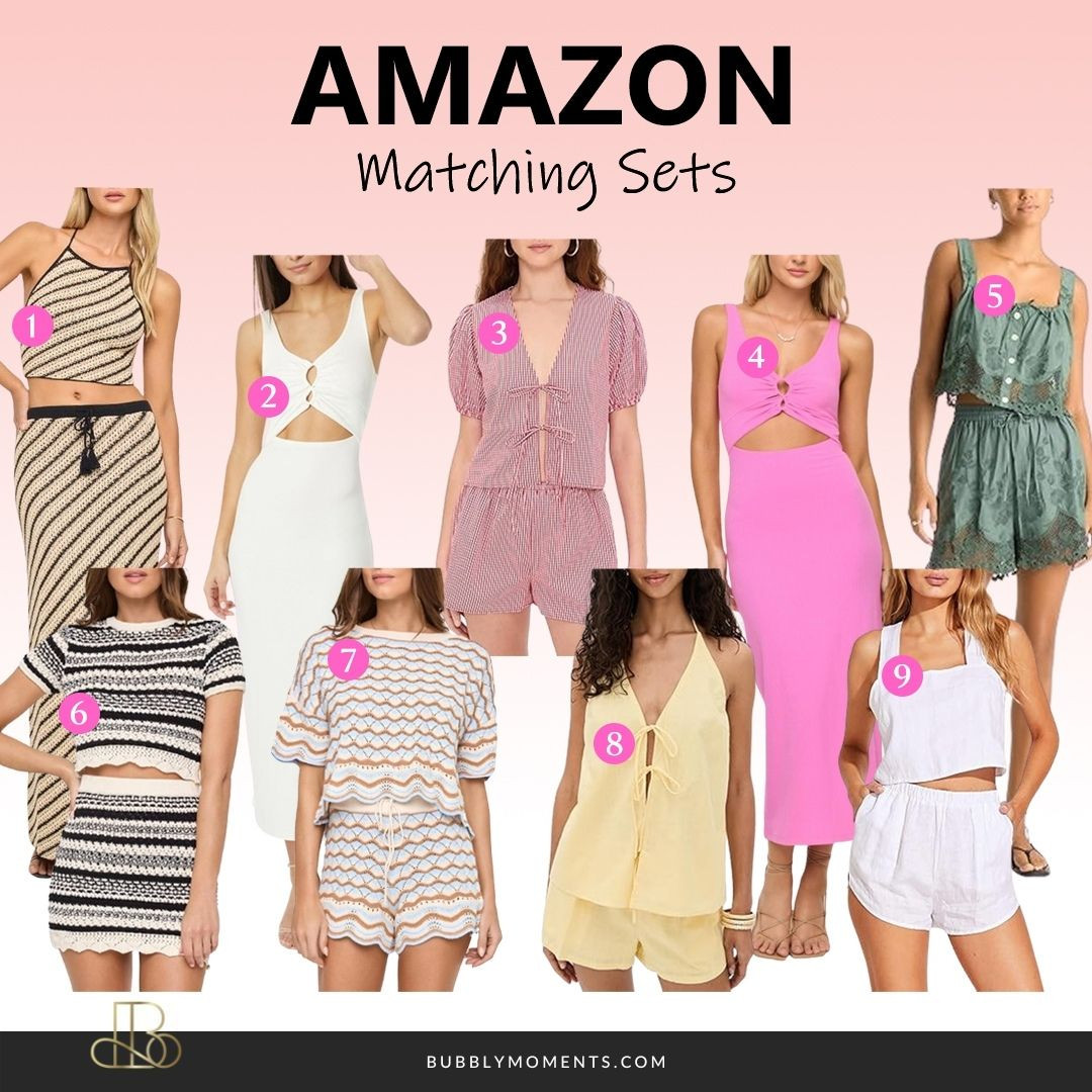 Looking for cute and easy outfits? These Amazon matching sets are perfect for creating a stylish look with minimal effort. Matching sets make getting dressed simple because the pieces are already styled together, giving you a put-together outfit in seconds.
From comfy knit sets to lightweight summer sets and casual two-piece outfits, these looks are great for everyday wear, vacations, brunch, or casual outings. I love how versatile matching sets are because you can also mix and match the tops and bottoms with other pieces in your closet.
If you want an effortless outfit that still looks trendy and polished, these Amazon matching sets are great options. Tap the product images to explore each outfit and save this post so you can find them later in my LTK shop.
#LTKootd #LTKFinds #LTKStyle #LTKFashion #LTKAmazon #LTKCreator #LTKTrending #LTKDailyFinds #MatchingSets #TwoPieceSet #AmazonFashion #AmazonOutfits #AmazonFinds #OutfitInspo #CasualStyle #SummerOutfits #StyleInspiration #EffortlessStyle #EverydayOutfits 

 