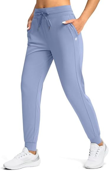 G Gradual Women's Joggers Pants with Zipper Pockets High Waisted Athletic Tapered Sweatpants for ... | Amazon (US)