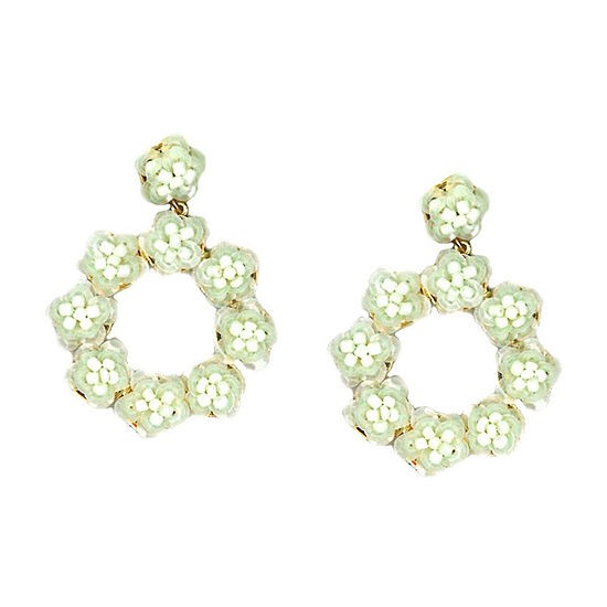 Bijoux Bar White Drop Earrings | JCPenney