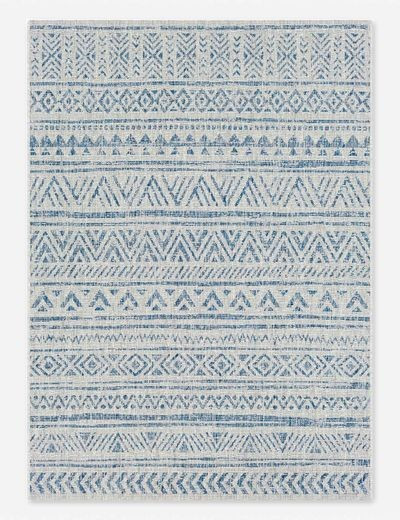 Kerra Indoor/Outdoor Rug, Denim | Lulu and Georgia 