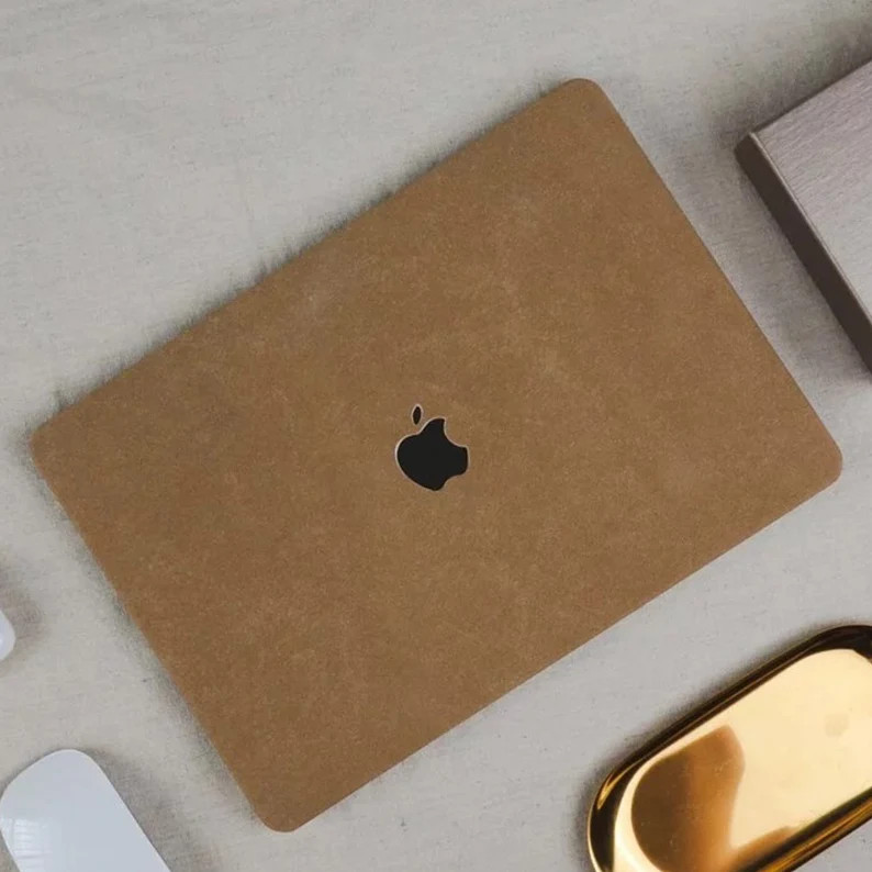 Cocoa Suede Leather Texture MacBook Pro Case 13 M1 14 15 16 - Etsy Australia | Etsy (AU)
