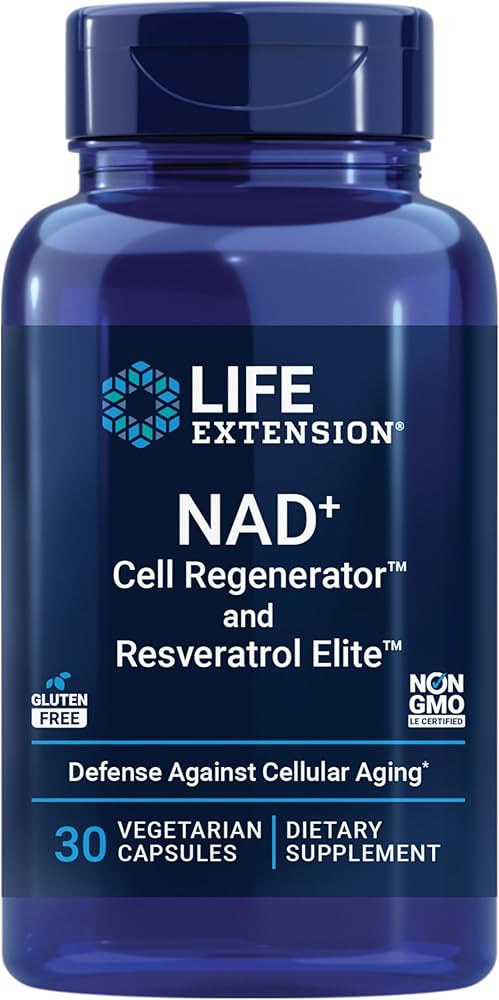 Life Extension NAD+ Cell Regenerator and Resveratrol Elite, NIAGEN nicotinamide riboside, Trans-r... | Amazon (US)