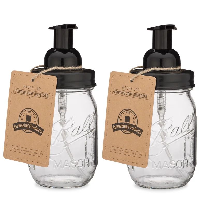 Mason Jar Foaming Soap Dispenser (Set of 2) | Wayfair Professional