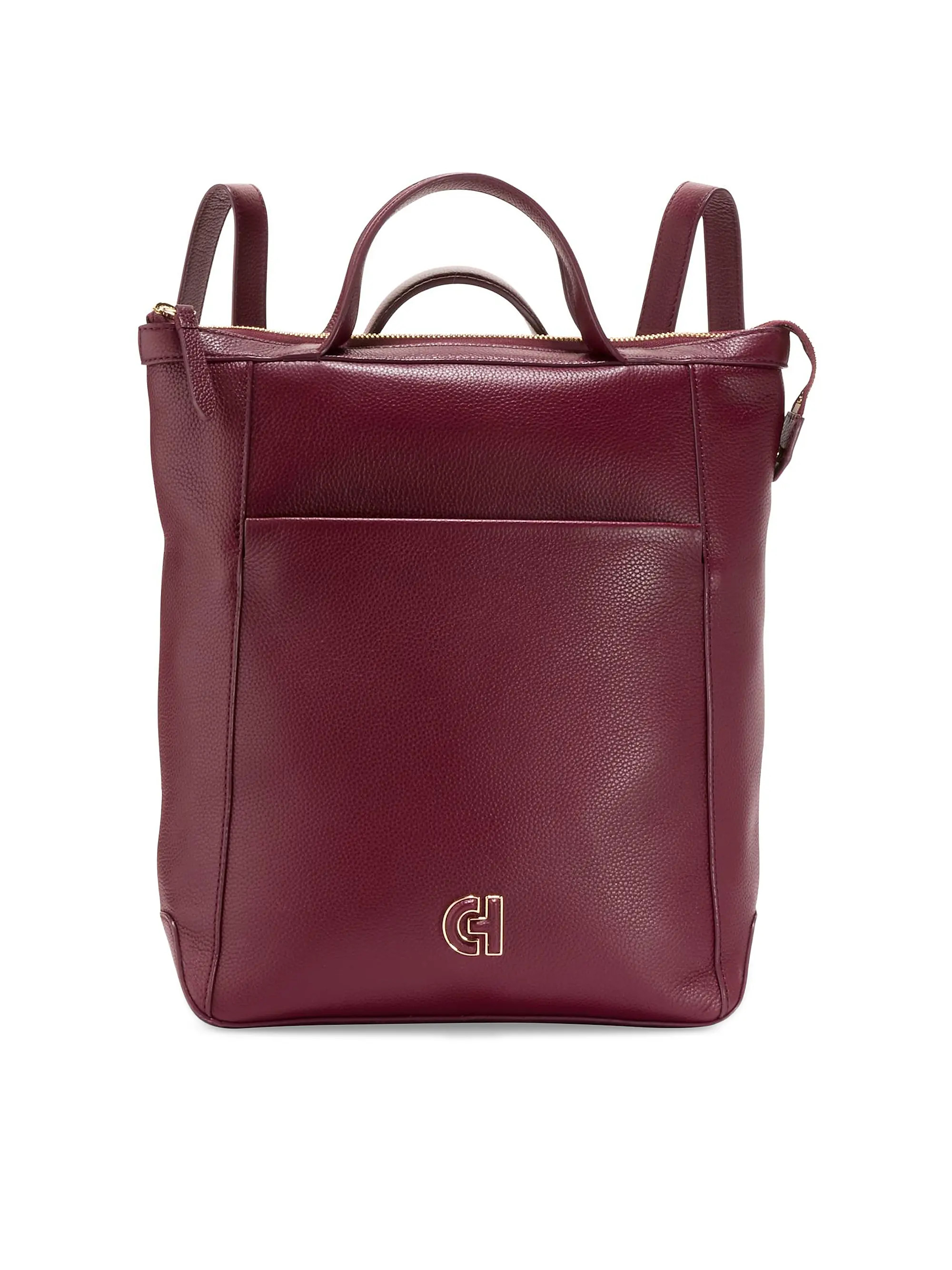 Shop Cole Haan Grand Ambition Convertible Leather Backpack | Saks Fifth Avenue | Saks Fifth Avenue