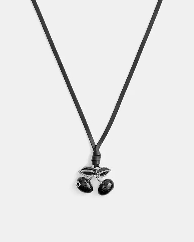 Cherry Leather Necklace | Coach (US)