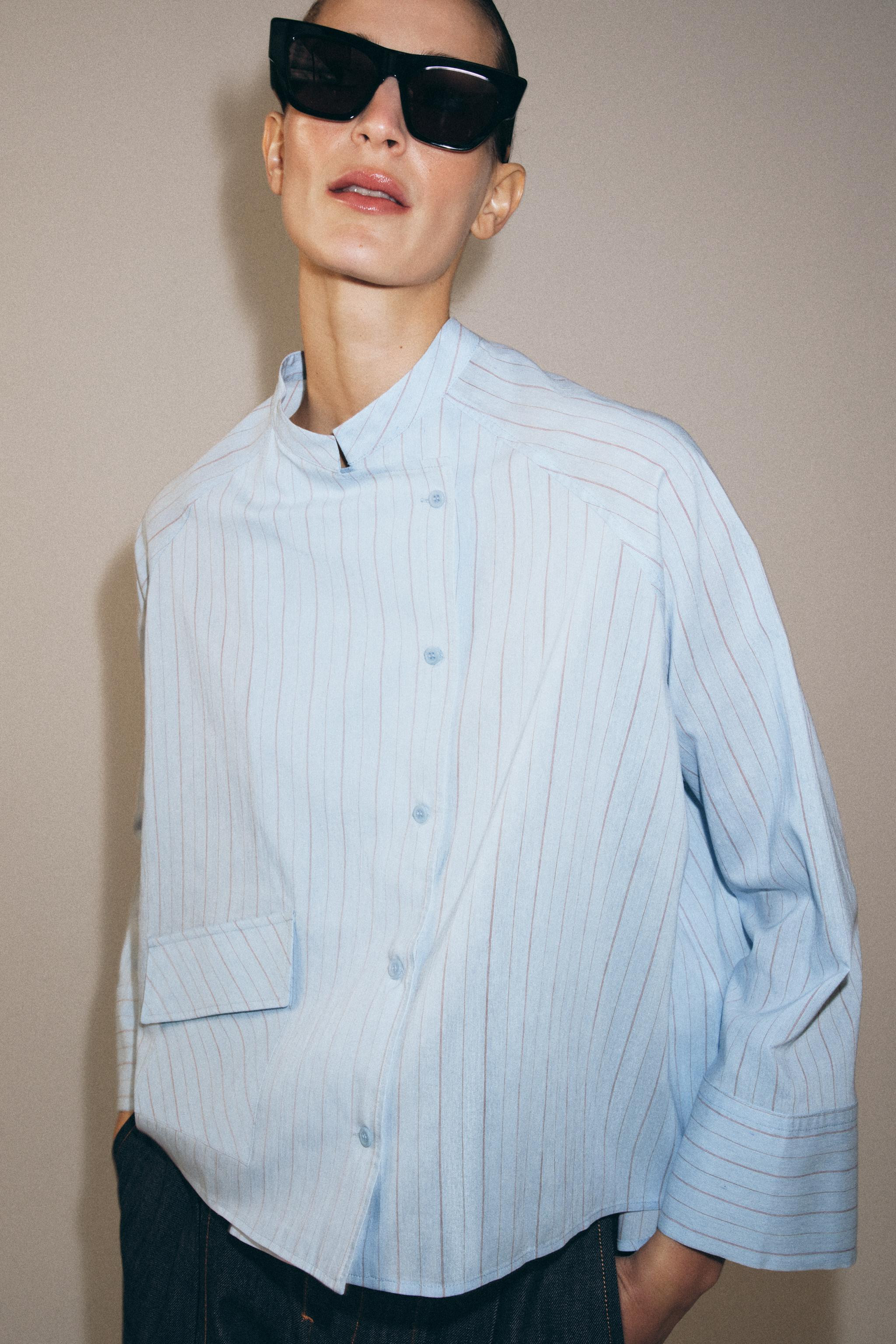 STRIPED POCKET SHIRT ZW COLLECTION | Zara US