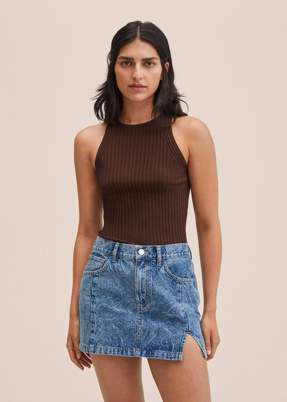 Top maille côtelée | MANGO (FR)