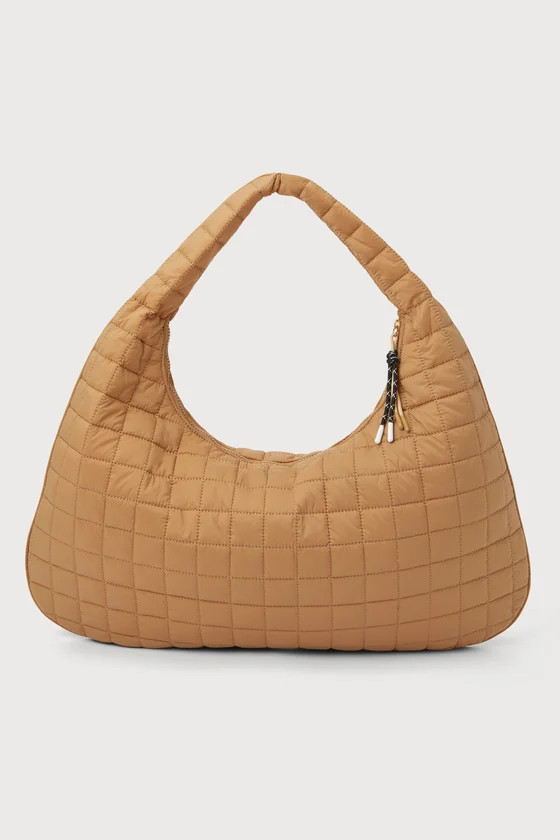 Ezra Tan Quilted Nylon Tote | Lulus (US)