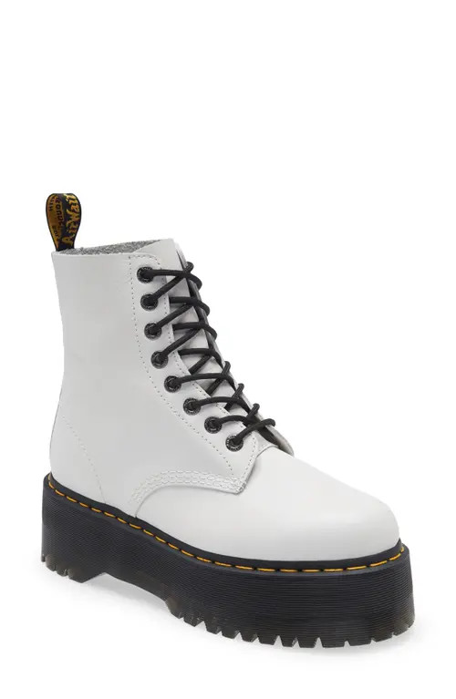 Dr. Martens 1460 Pascal Max Boot in Optical White at Nordstrom, Size 8Us | Nordstrom