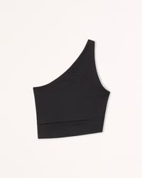 Women's Double-Layered Seamless Fabric One-Shoulder Cutout Top | Women's Tops | Abercrombie.com | Abercrombie & Fitch (US)