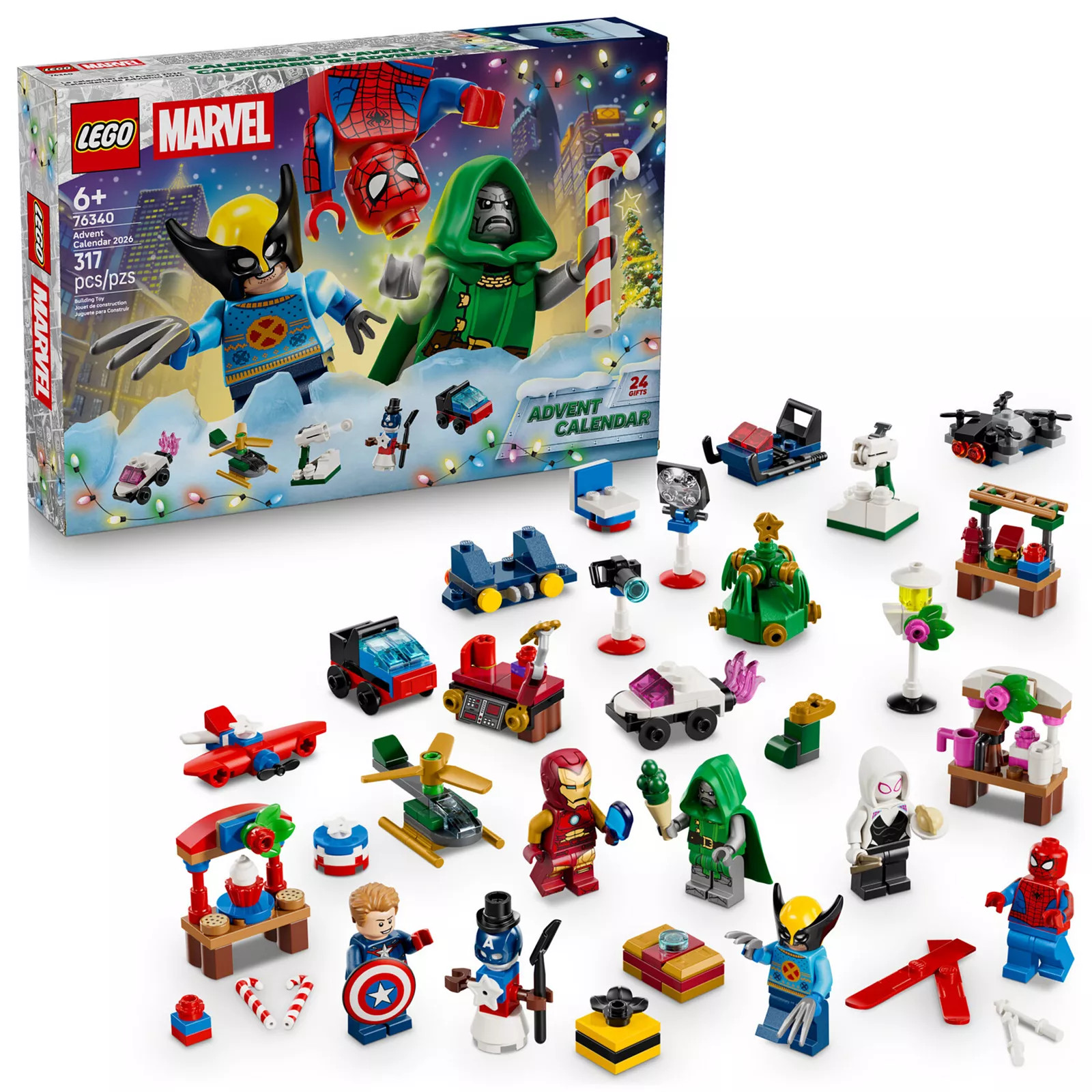 LEGO Marvel Advent Calendar 2026 76340 Building Kit (317 Pieces), Multi | Kohl's