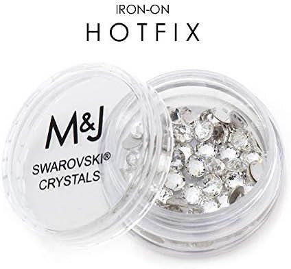 Swarovski Crystals Iron-on Hotfix Rhinestones - 2078 Xirius Rose Round Adhesive Backed - SS16 (3.... | Amazon (US)
