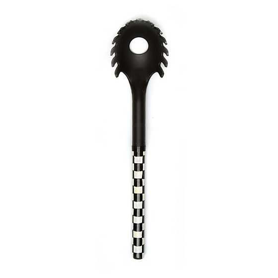 Courtly Check Pasta Spoon - Black | MacKenzie-Childs
