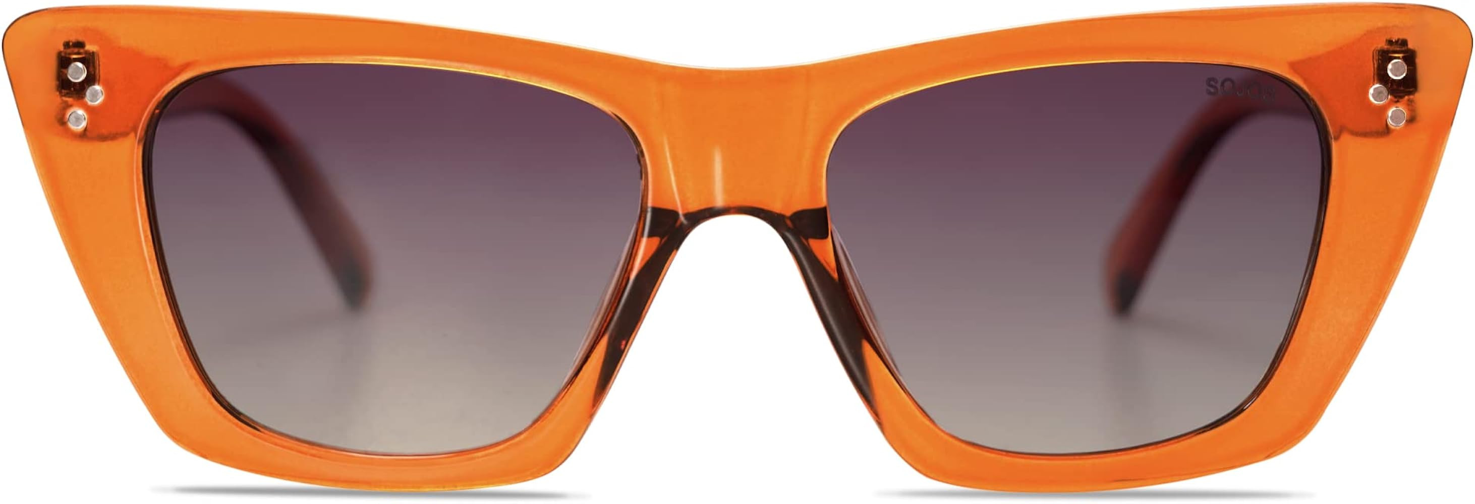 Amazon.com: SOJOS Vintage Square Cat Eye Polarized Sunglasses Womens Chic style trendy Sunnies SJ... | Amazon (US)