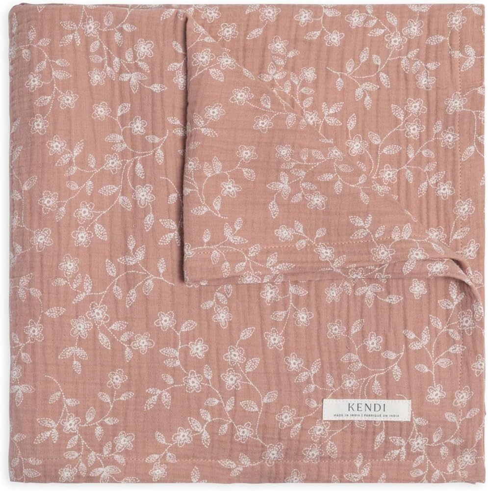 Colored Organics Baby Organic Cotton Swaddle - Infant Receiving Blanket - Muslin Candice Floral/D... | Amazon (US)