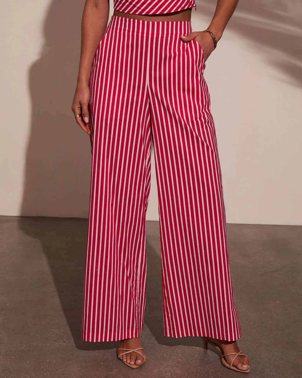 High Noon Striped Wide Leg Pants | VICI