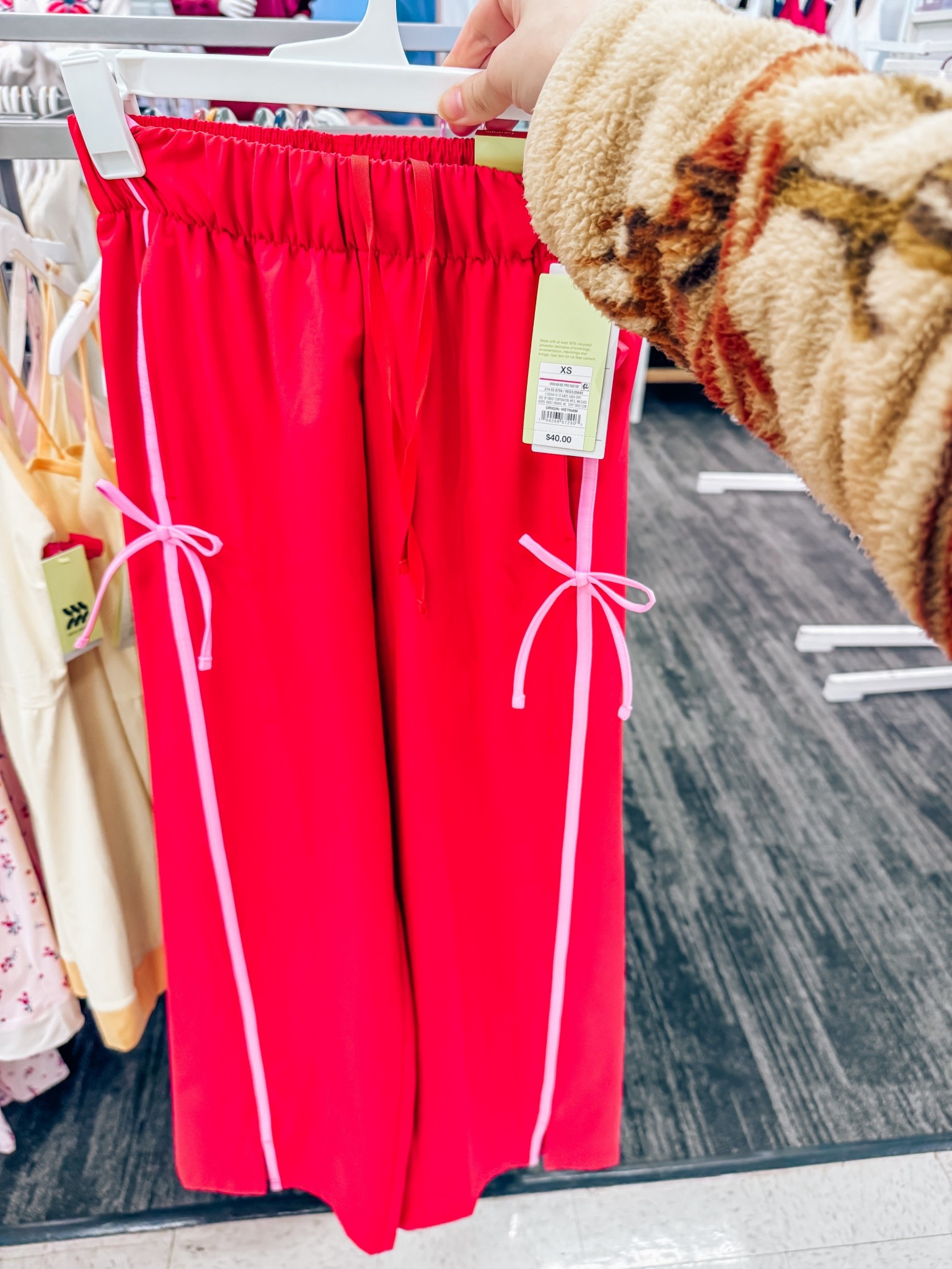 Valentine’s Day pants for target with the bows - red and pink athletic pants wind pants 

#LTKFindsUnder50 #LTKFindsUnder100 #LTKootd