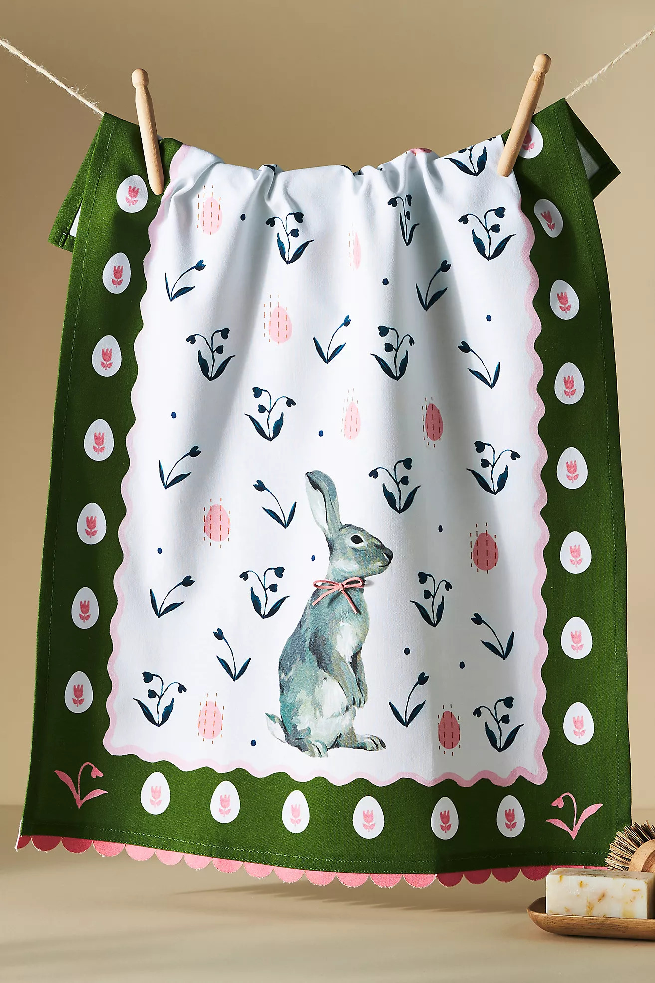Blossom Bunny Dish Towel | Anthropologie (US)