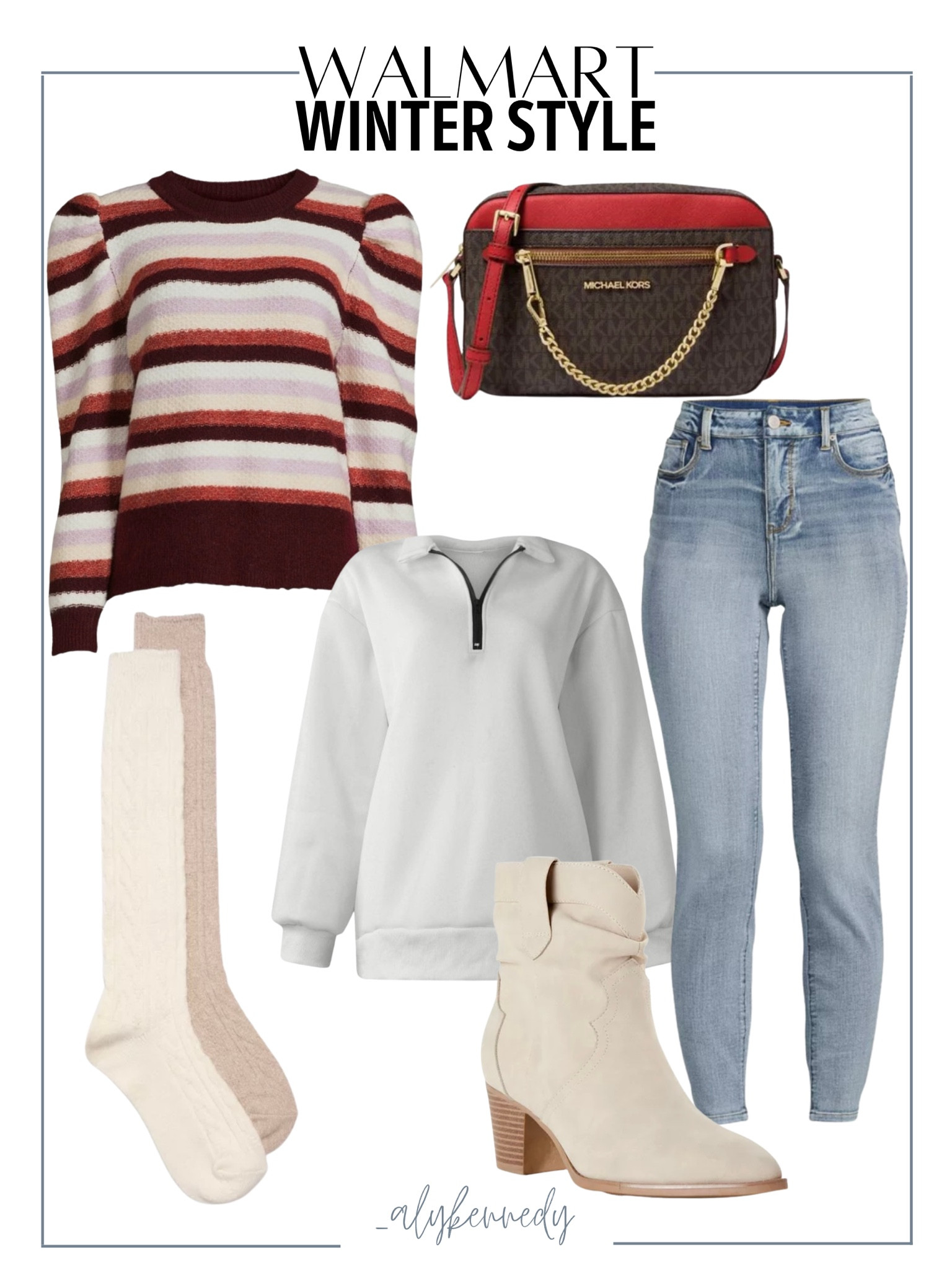 Walmart winter style, holiday look, sweater, denim, boots, boot socks, western boots, pull over

#LTKHoliday #LTKSeasonal #LTKstyletip