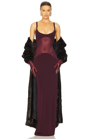 Favorite Sheer Knit Curve Maxi Dress in Merlot

              
    
        
        
           ... | Revolve Clothing (Global)