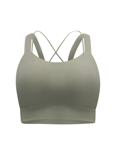 Like a Cloud Longline Ribbed Bra *Light Support, D/DD Cups | Women's Bras | lululemon | Lululemon (US)