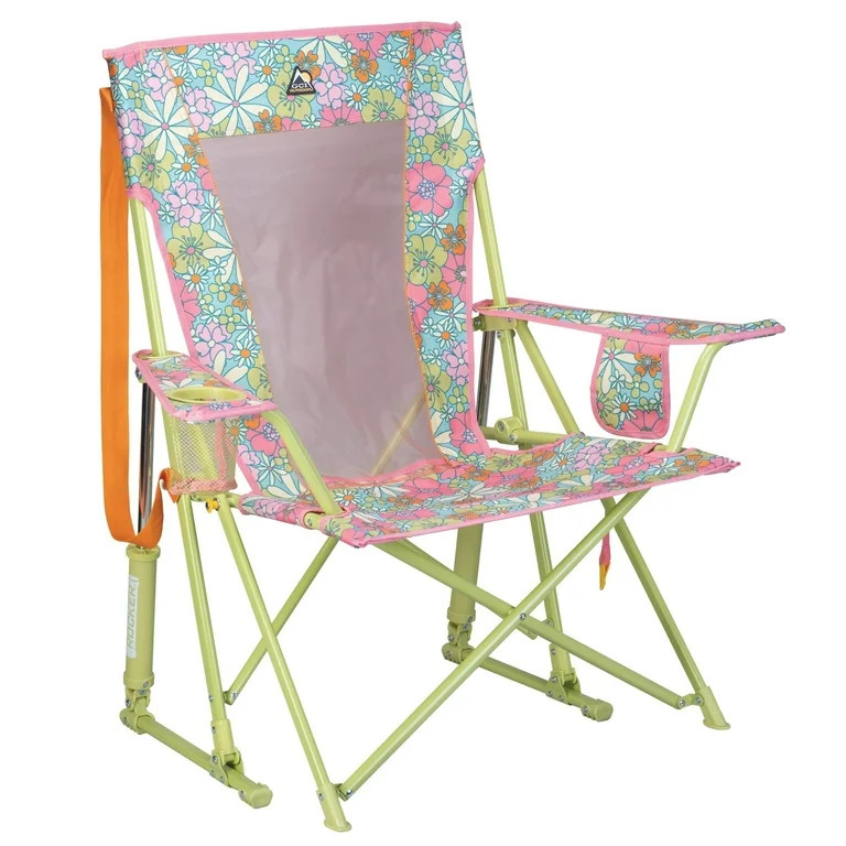 GCI Outdoor Comfort Pro Rocker Foldable Rocking Camp Chair, Floral | Walmart (US)