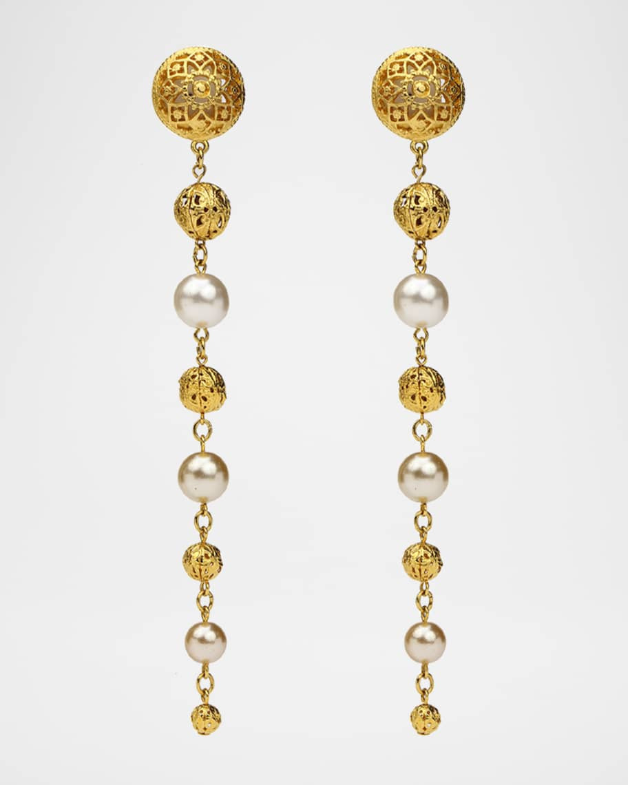 Multi-Drop Dangle Clip Earrings | Neiman Marcus
