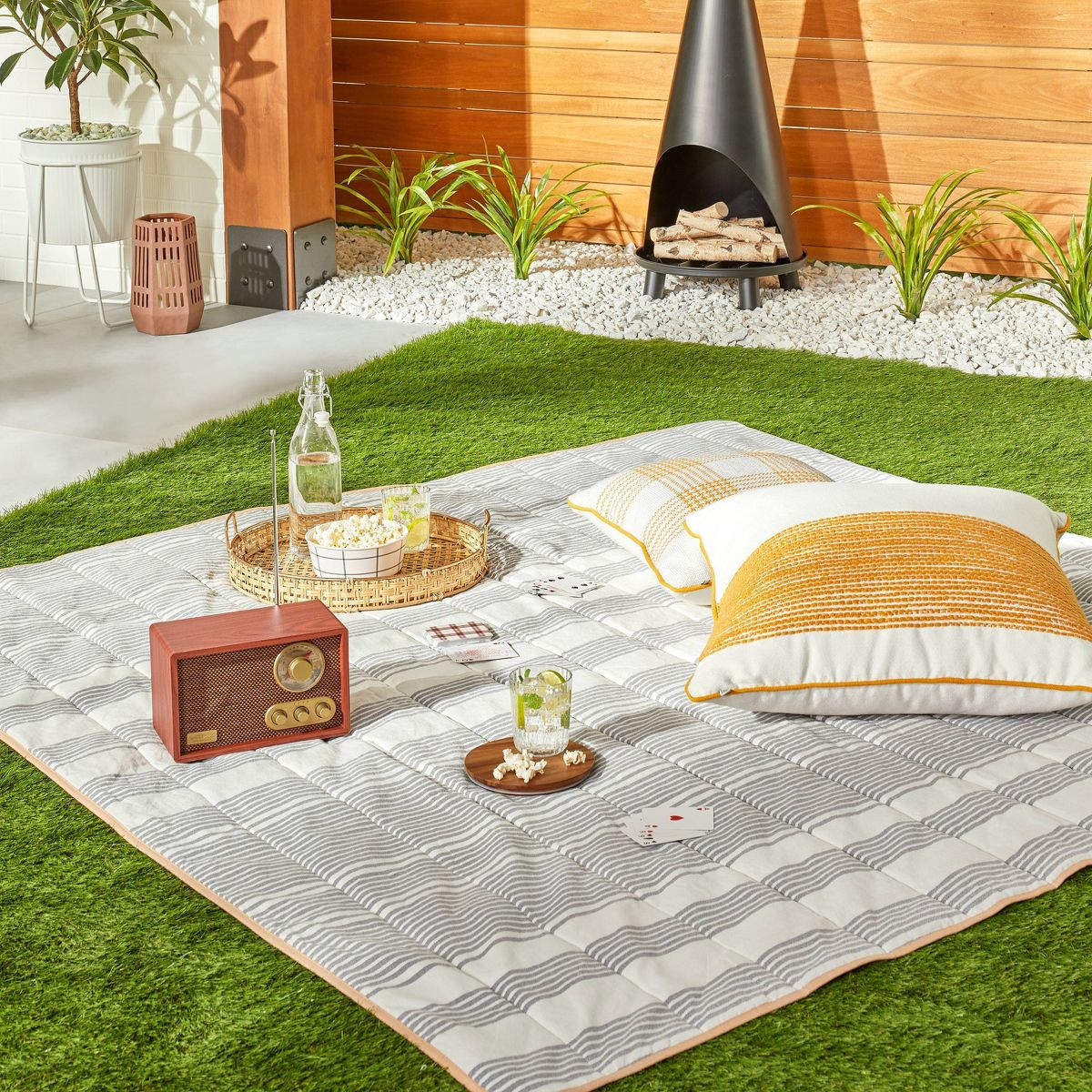 Portable AM/FM Bluetooth Radio Tonal Brown - Hearth & Hand™ with Magnolia | Target