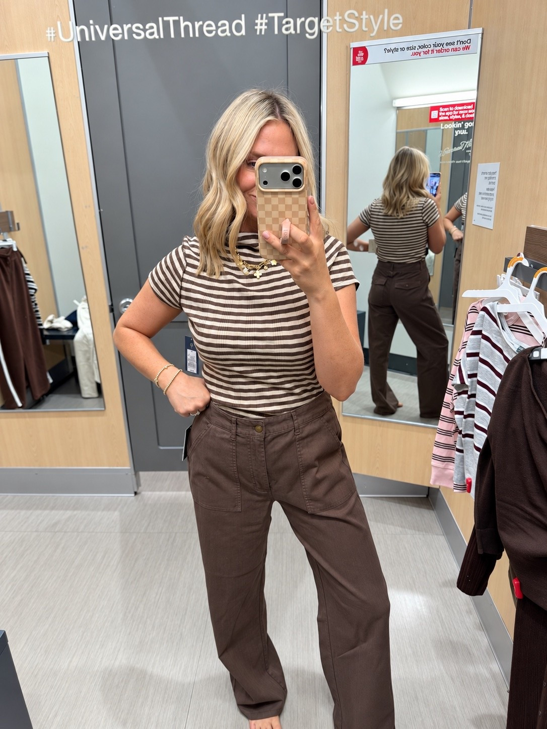 Pre fall look at Target! Small on top, size 2 on bottoms (size down!)

#LTKootd