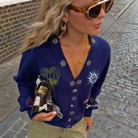 Navy Icons Cardigan | Never Fully Dressed (UK & IE)