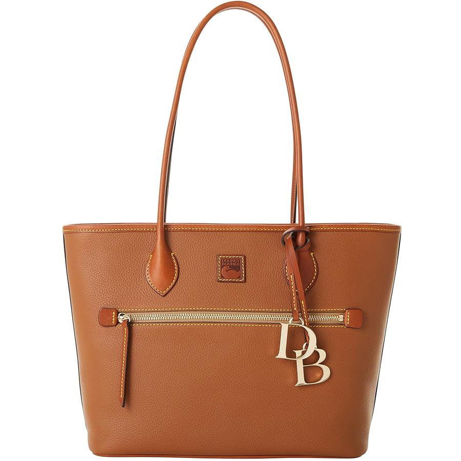 Dooney & Bourke Large Tote Bags for Women, Pebble Grain Leather Tote Bag with Zipper and Long Sho... | Amazon (US)