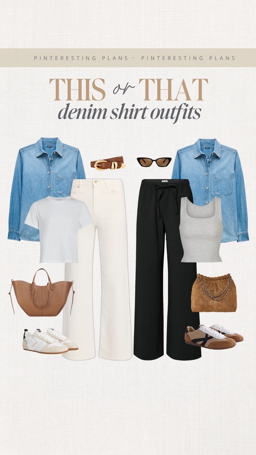 This or that denim shirt outfits 🙌🏻🙌🏻

#LTKootd #LTKSeasonal #LTKTravel