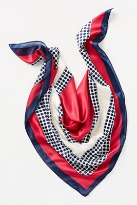 Large Satin Polka Dot Scarf | Anthropologie (US)
