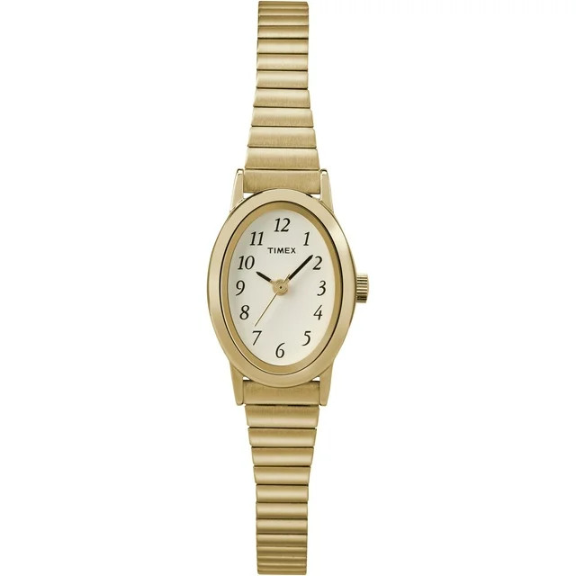 Timex Women's Cavatina Gold-Tone 18mm Classic Watch, Expansion Band | Walmart (US)