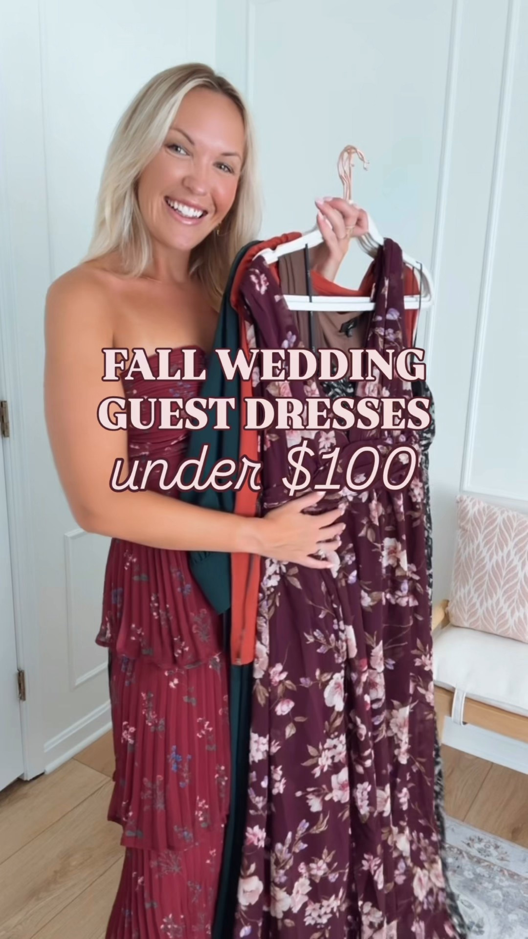 Fall wedding guest dresses - wearing a med 

#LTKFindsUnder100 #LTKParties #LTKWedding
