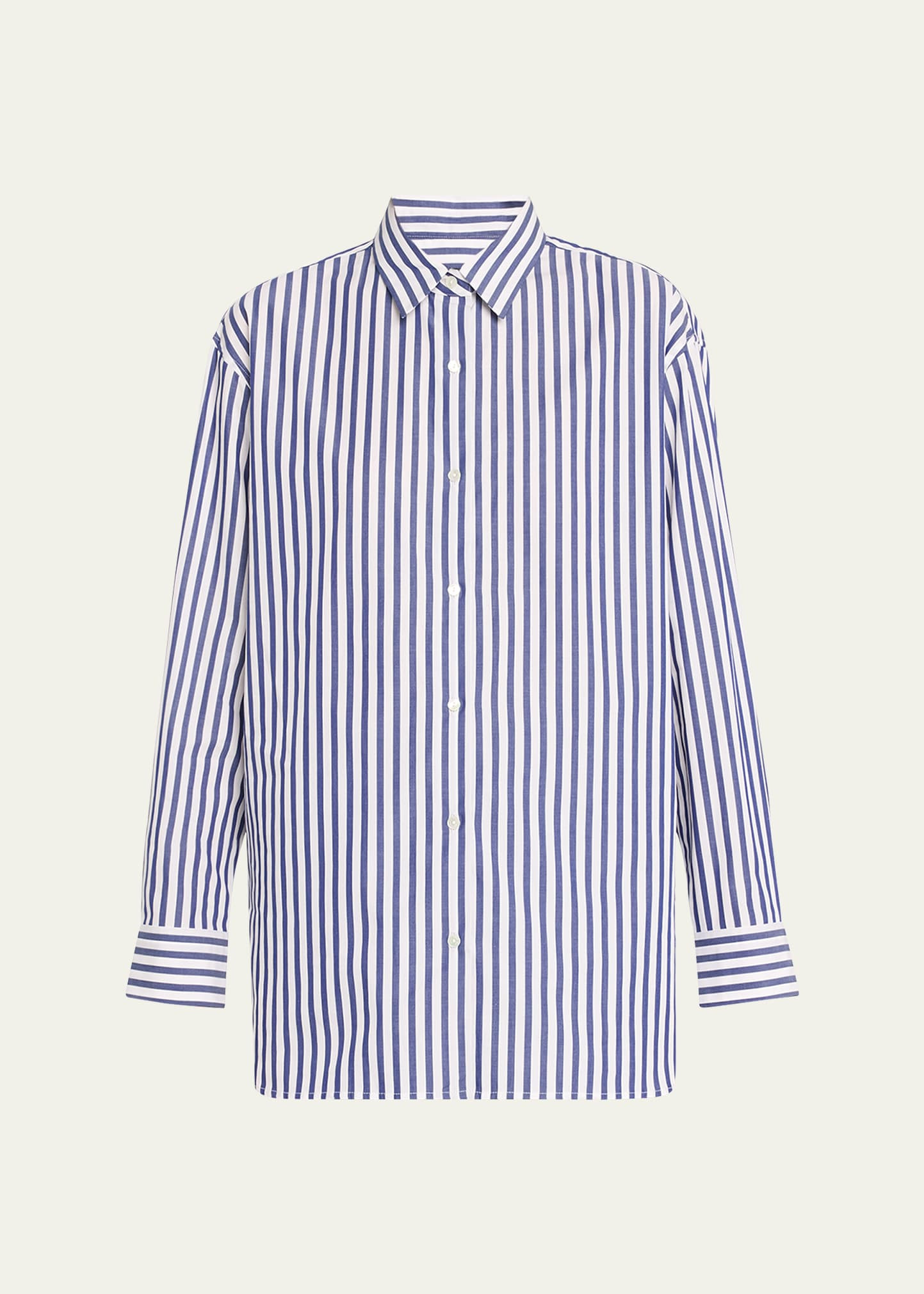 Nili Lotan Yorke Stripe Oversized Poplin Button Down Shirt | Bergdorf Goodman