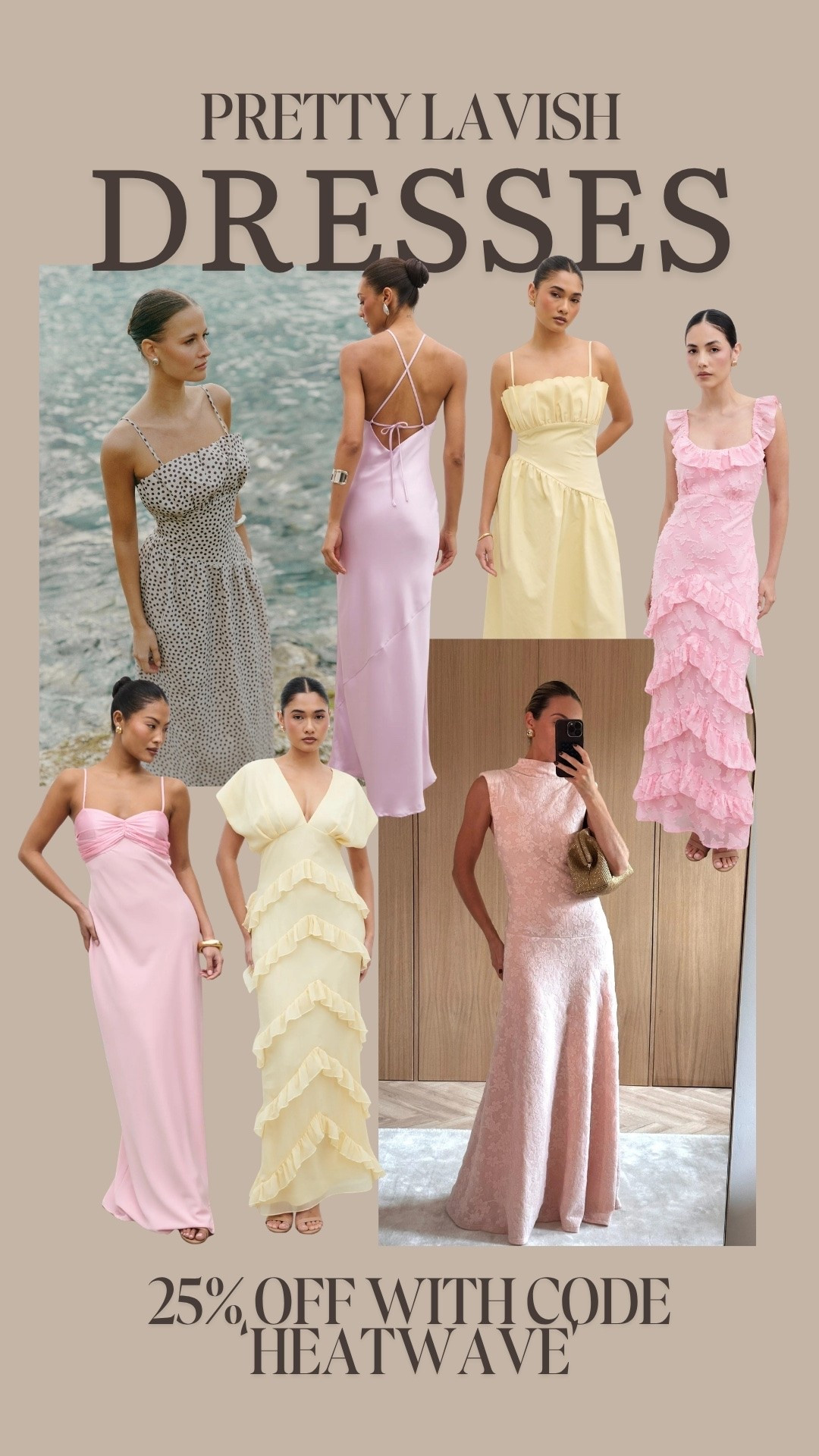 Pretty Lavish dresses - 25% off sitewide with code ‘HEATWAVE’ 🤍

#LTKsummer #LTKwedding #LTKdresses