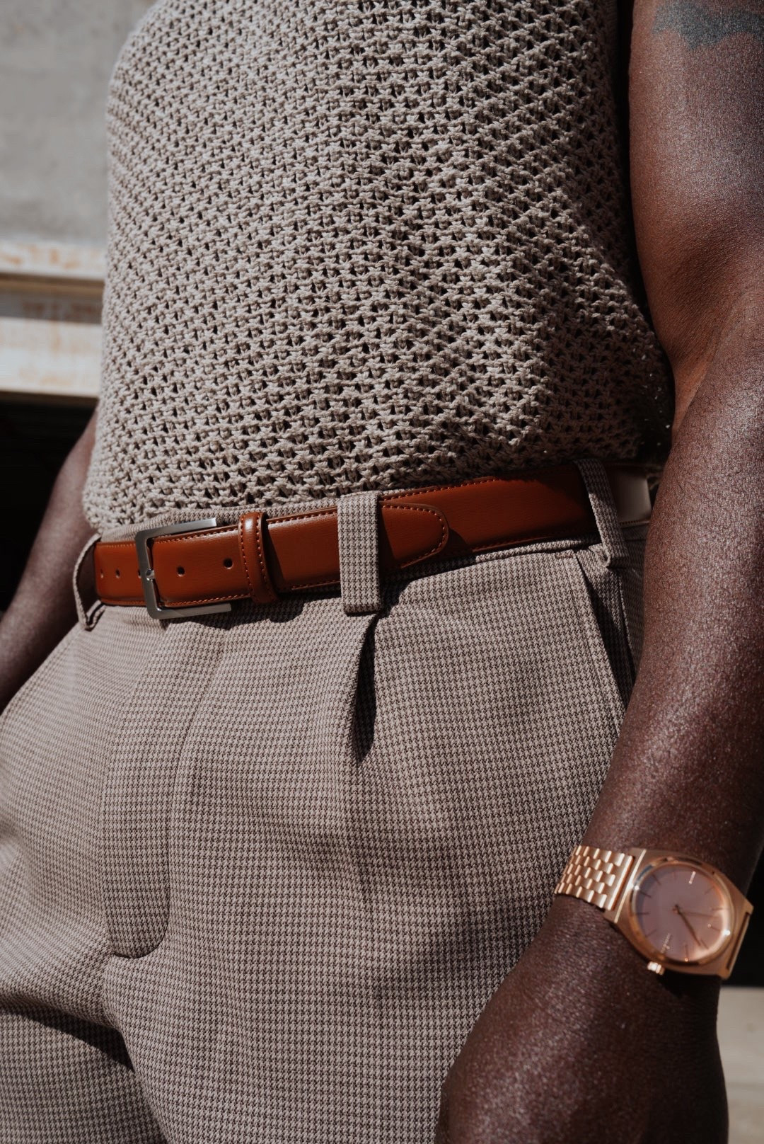 Men’s elevated leather belt & rose gold watch 

#LTKMens #LTKWorkwear