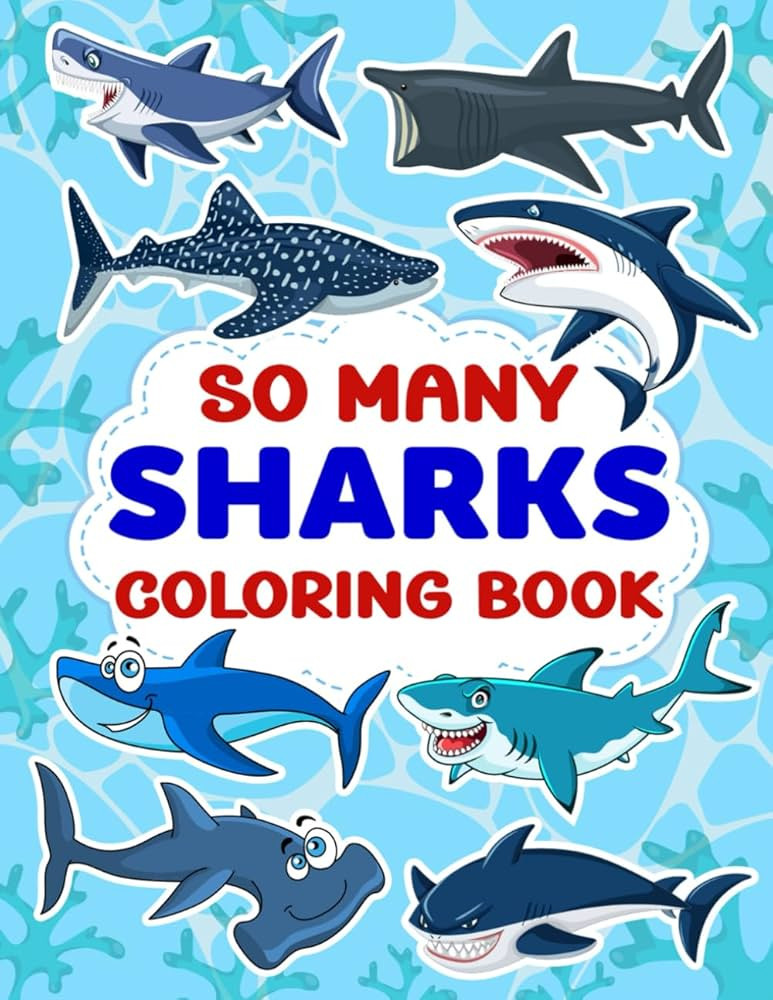 So Many Sharks Coloring Book (So Many Coloring Books) | Amazon (US)