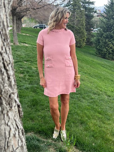 🌸pretty in pink….
Under $50 this beautiful and great quality dress is a designer inspired and it doesn’t disappoint.

Fully lined, fits true to size 

I have it paired with Julie Vos jewelry

Madison Maison  handmade quilted loafers… not linkable save 15% with Cade DARCY15  on www.Madisonstyle.com

Perfect Mother’s Day dress, graduation and wedding guest dress 

#amazonfind

#LTKfindsunder50 #LTKstyletip #LTKwedding