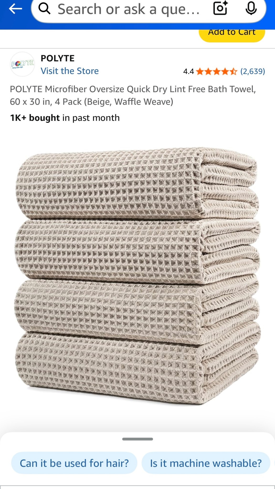Our best selling towels on our Airbnb.  Everyone loves these and is always asking where they are from.  They dry quickly and they aren’t to expensive so you can keep plenty in stock.  

#LTKHome #LTKFindsUnder50