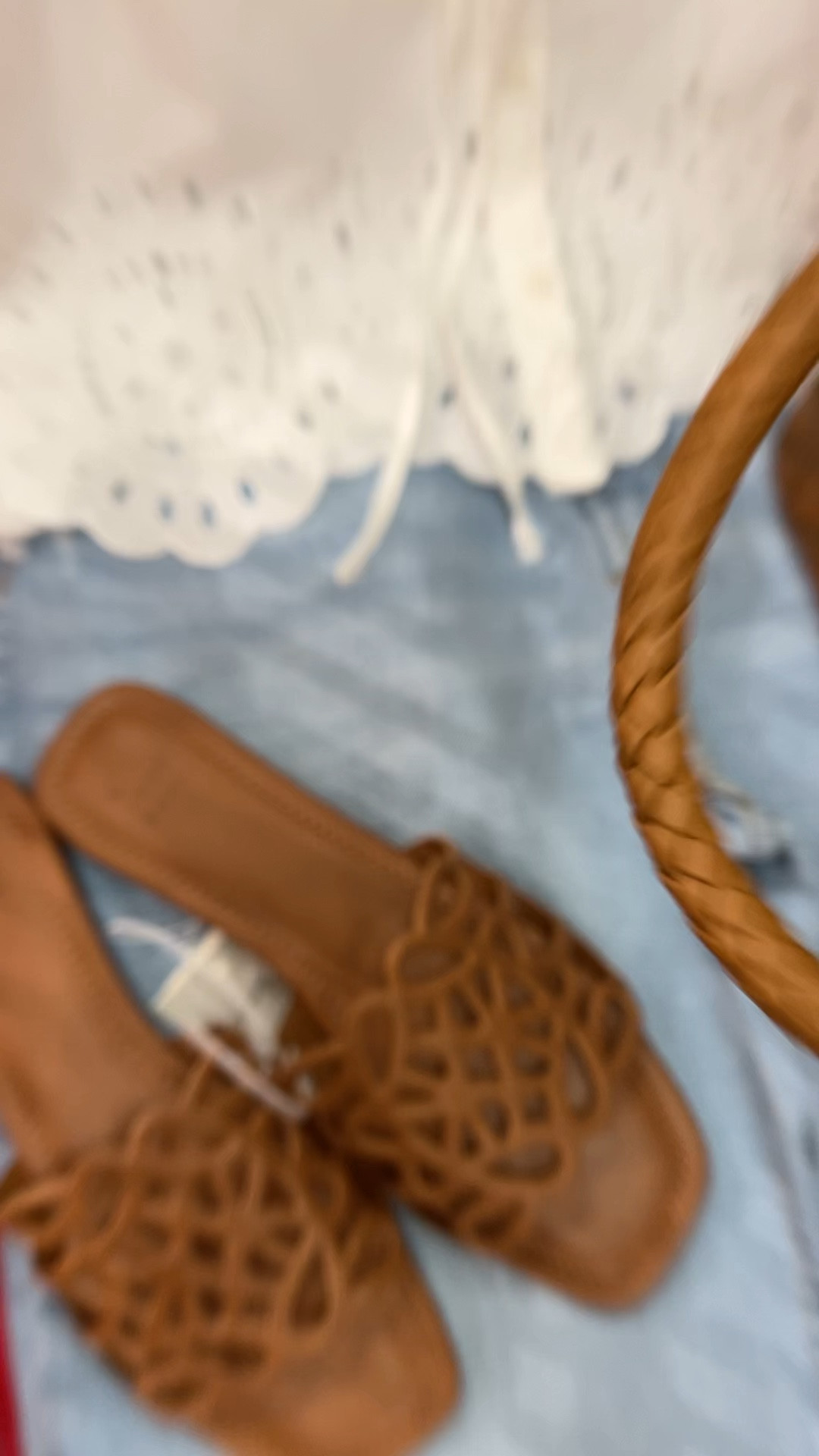 Target eyelet top and straight leg jeans on sale! #targetstyle 

#LTKSaleAlert