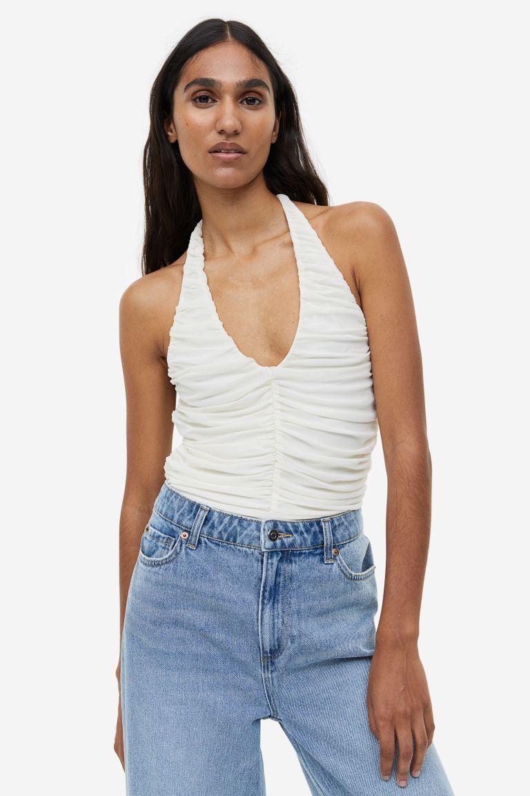 Draped Halterneck Bodysuit | H&M (US + CA)