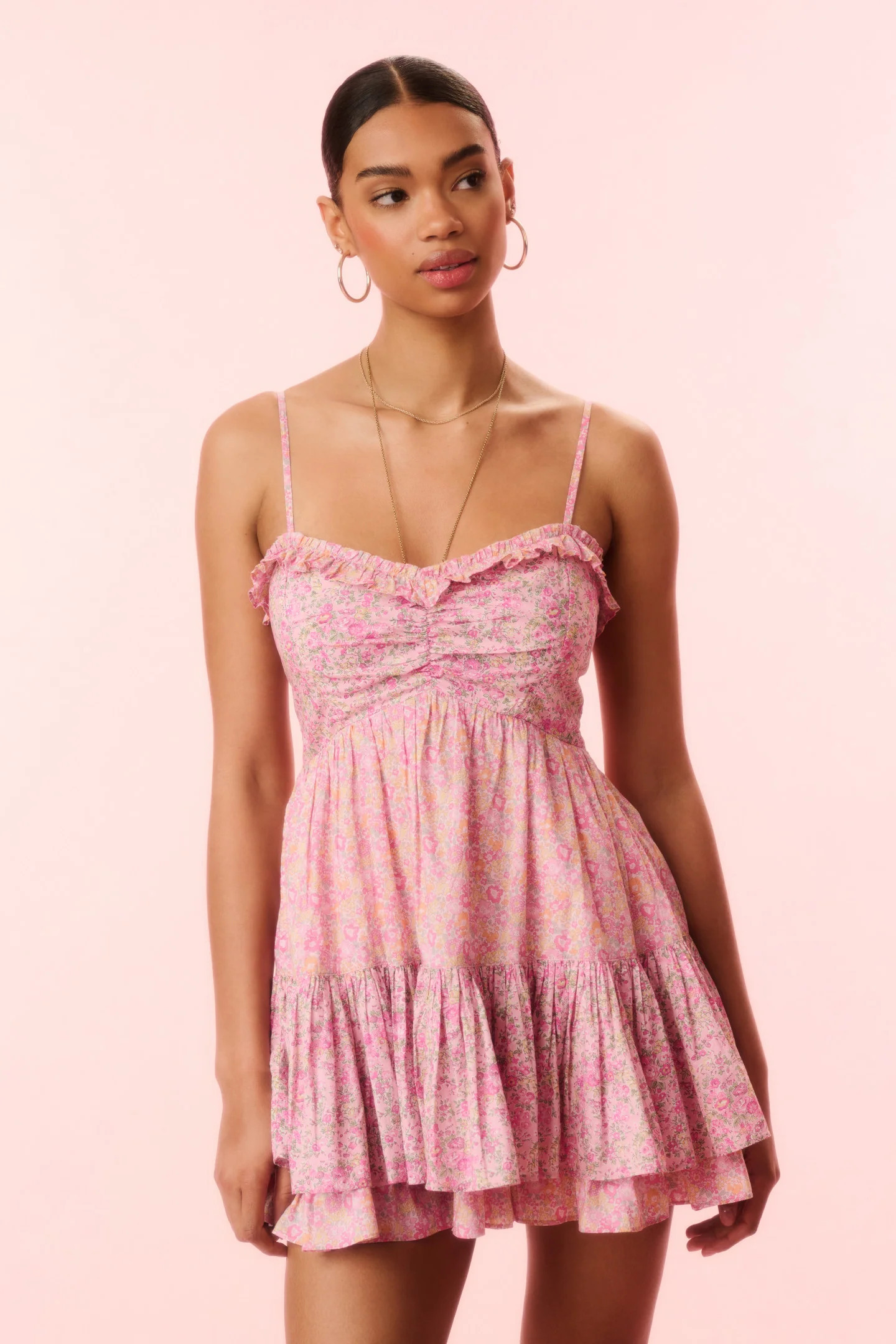 Linny Liberty Fabric Mini Dress | LoveShackFancy