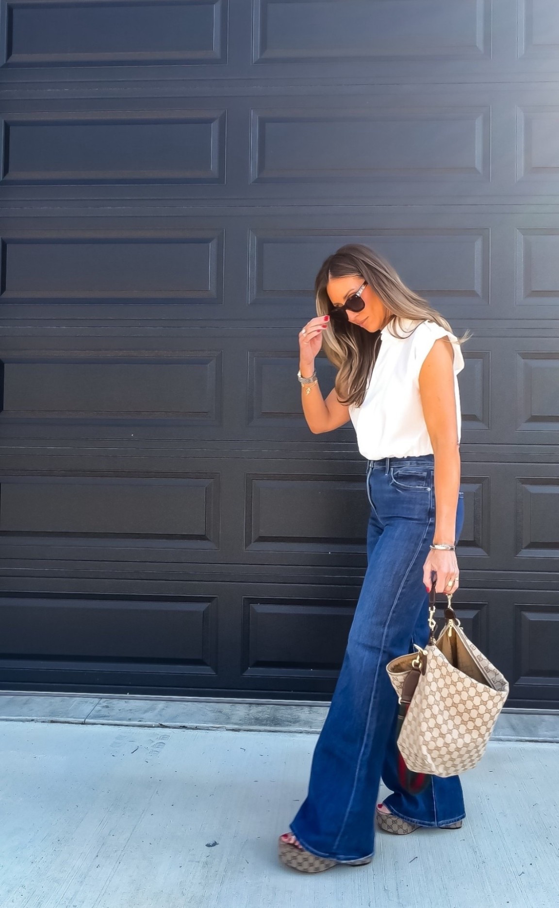 Elevated basics done right. A simple neutral top paired with high waisted flare jeans creates a clean, flattering silhouette that feels effortless but still polished. This is one of those easy outfits you can throw on and instantly look put together.

Use code 1335 for $100 off $250+ purchase @Express 

elevated basics outfit, high waisted flare jeans, neutral top outfit, everyday chic style, casual elevated look, flattering denim outfit, effortless outfit ideas, simple outfit inspiration, spring summer outfit, themominstyle 

#LTKmomlife #LTKootd #LTKOver40