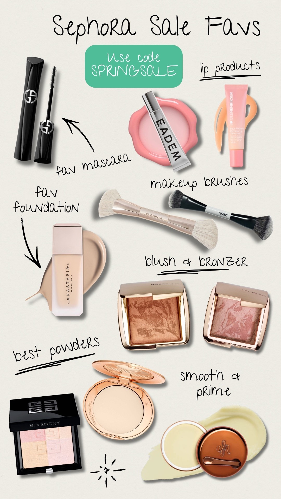 Sephora favorites!! Use code SPRINGSALE to save $ I linked all of my favorites below! #SephoraSale

#LTKgrwm #LTKBeauty
